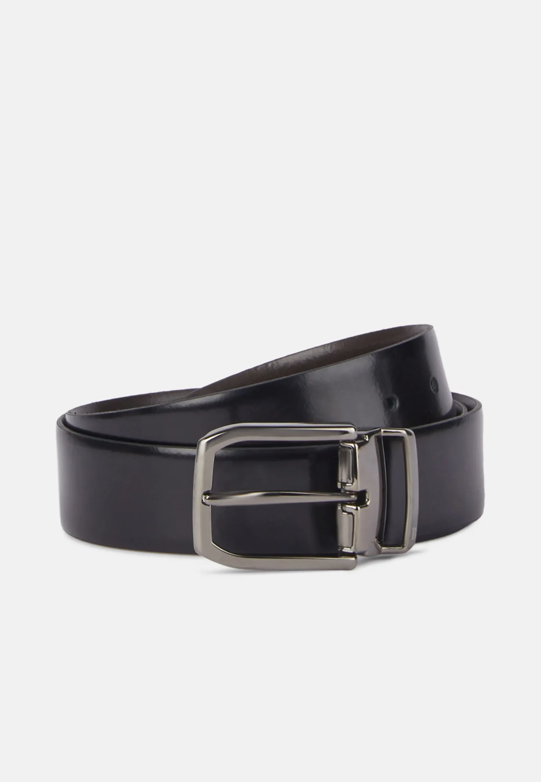 Ceinture Réversible En Cuir Lisse