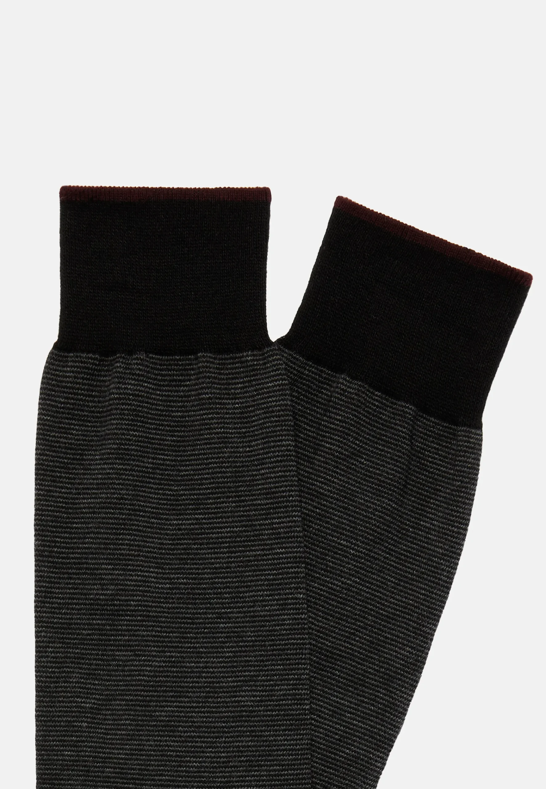 Chaussettes Rayées Micro Motif En Coton Bio