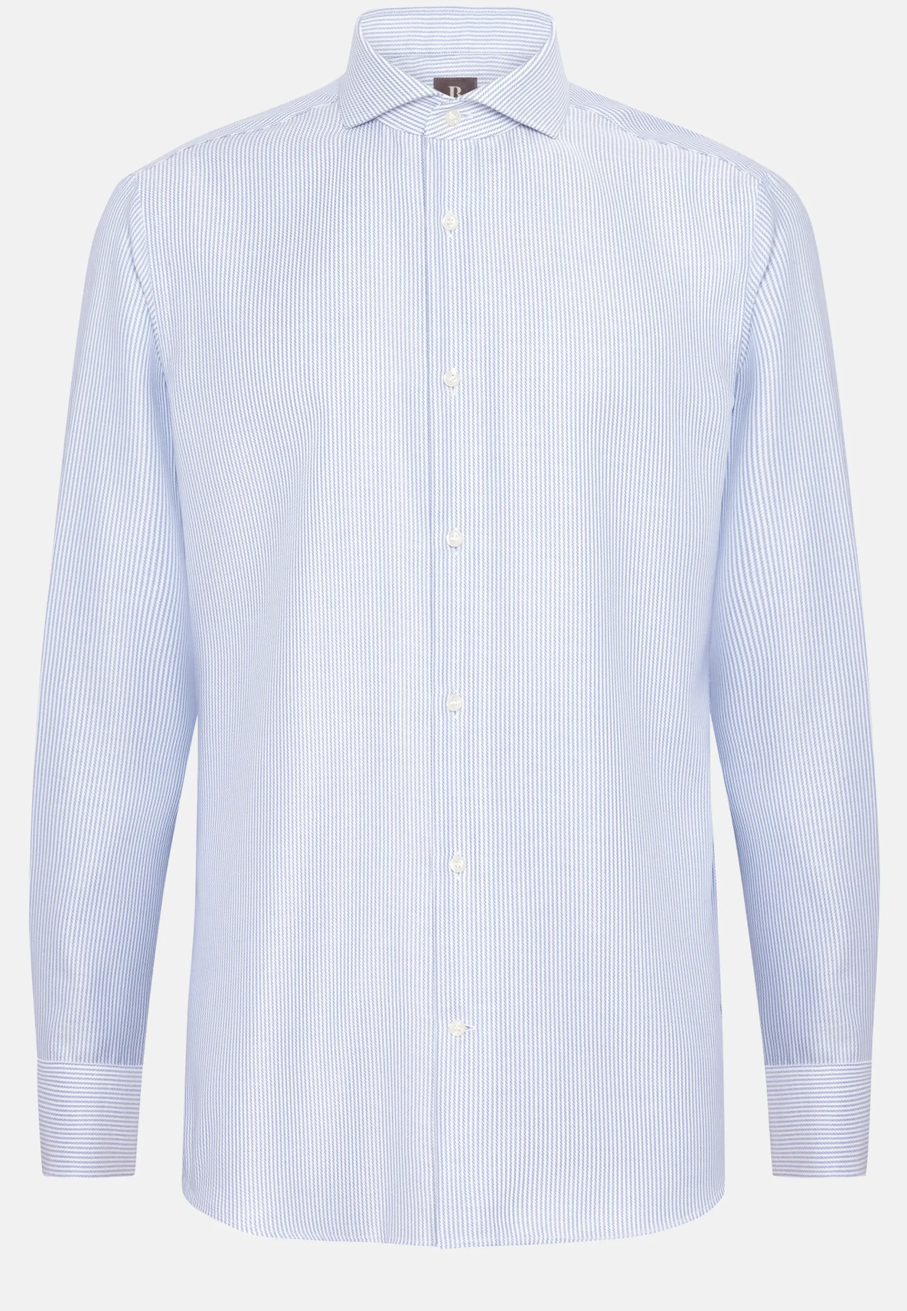 Chemise À Rayures En Sergé De Coton Regular Fit