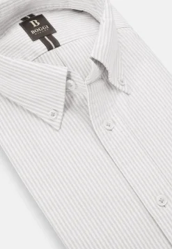 Chemise En Coton Oxford Bio Coupe Droite