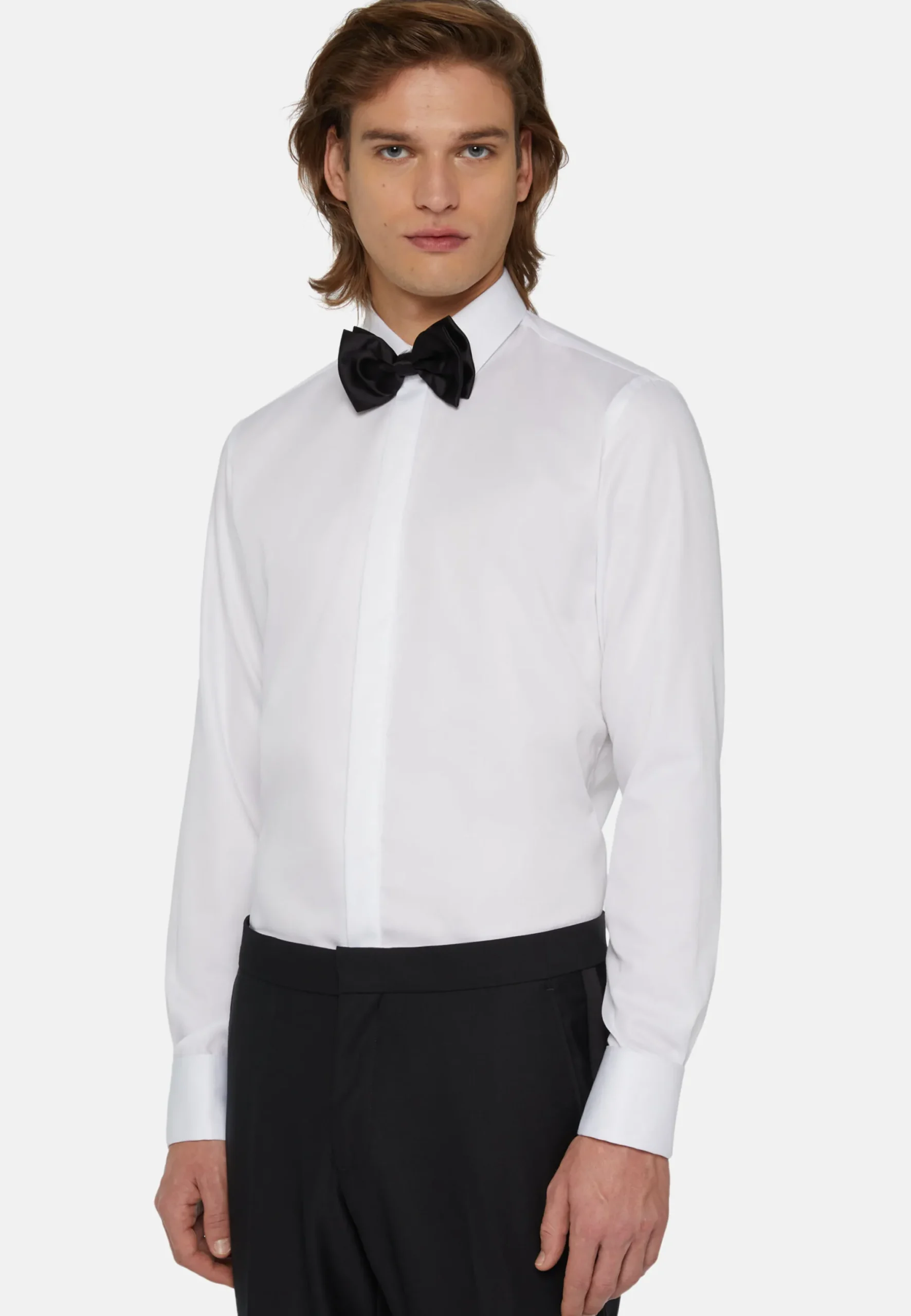 Chemise Slim Fit En Satin De Coton