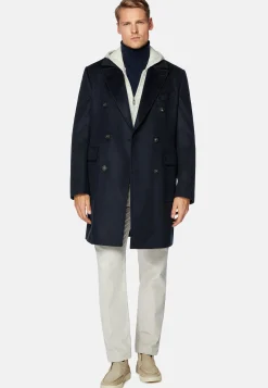Manteau Croisé En Laine