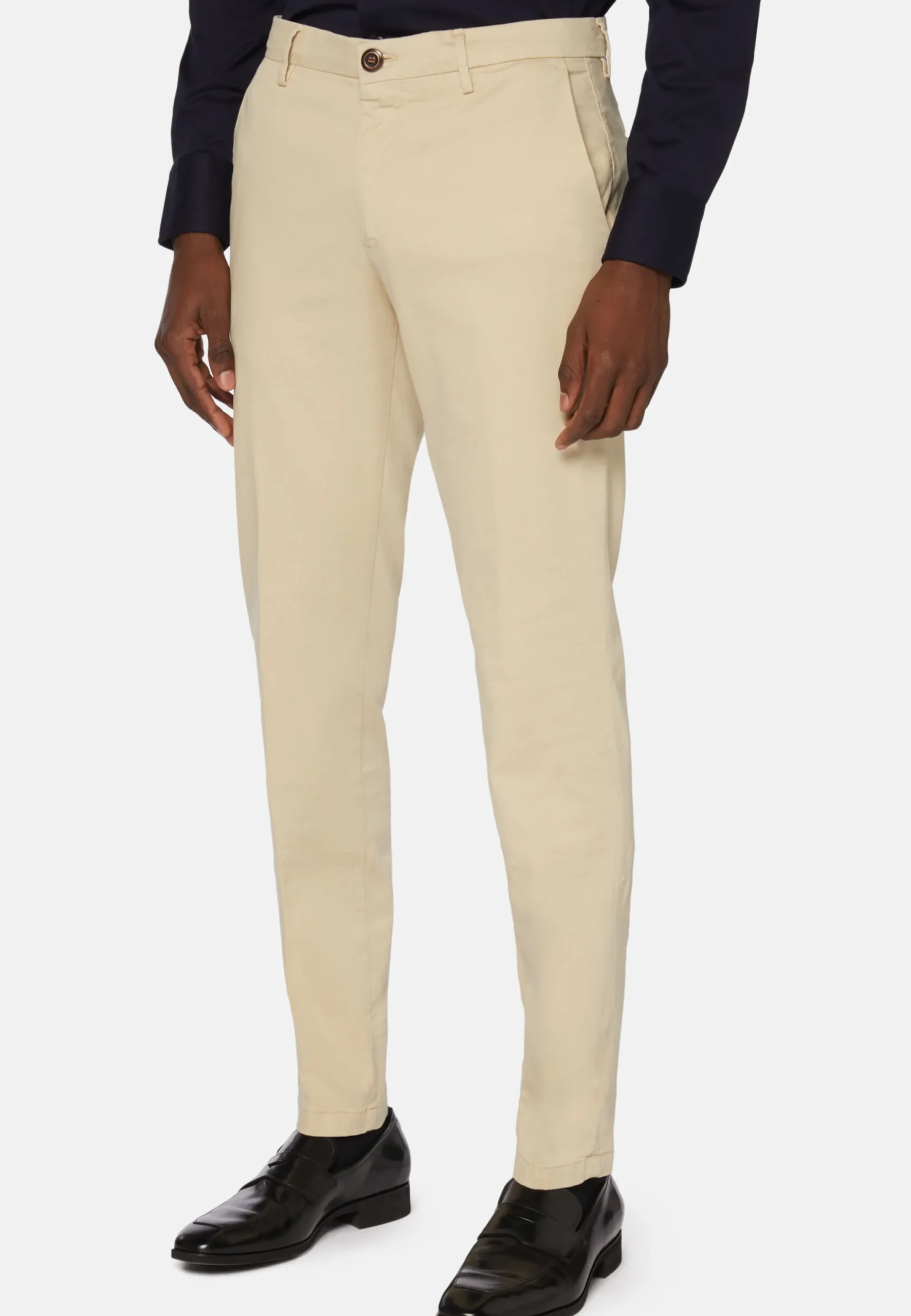 Pantalon En Coton Tencel Extensible