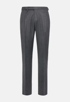 Pantalon En Flanelle De Laine Cachemire