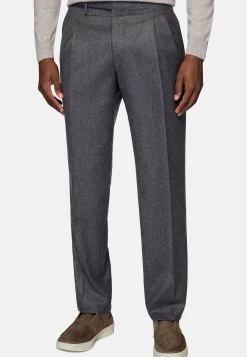 Pantalon En Flanelle De Laine Cachemire