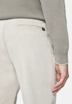 Pantalon En Gabardine De Coton Extensible