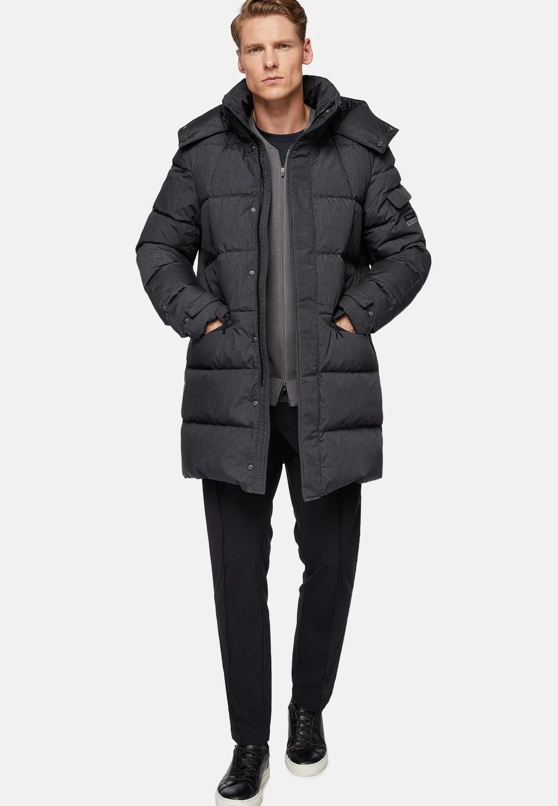 Parka En Tissu Technique Plume D'Oie BTech