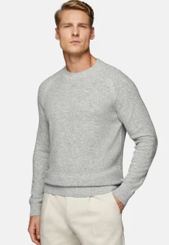 Pull Col Rond En Cachemire Mélangé