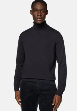 Pull Col Roulé En Laine Mérinos