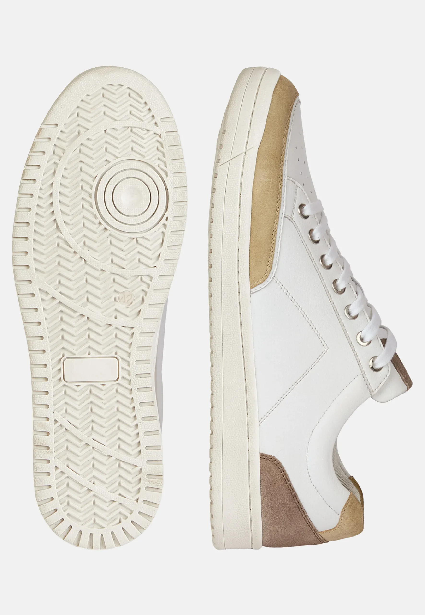 Sneakers En Cuir Et Daim