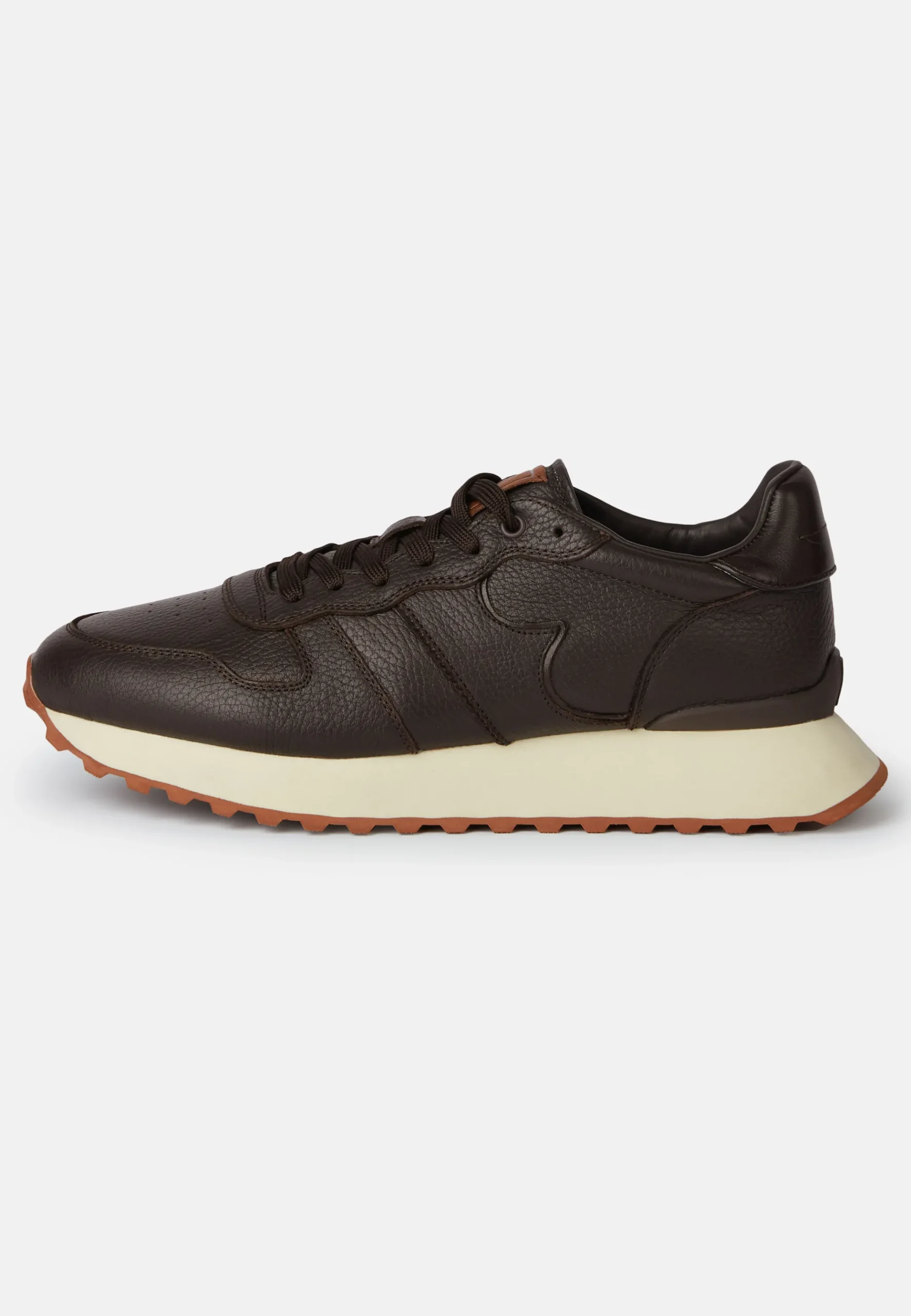 Sneakers En Cuir Foulonné