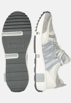 Sneakers En Tissu Technique Et Cuir