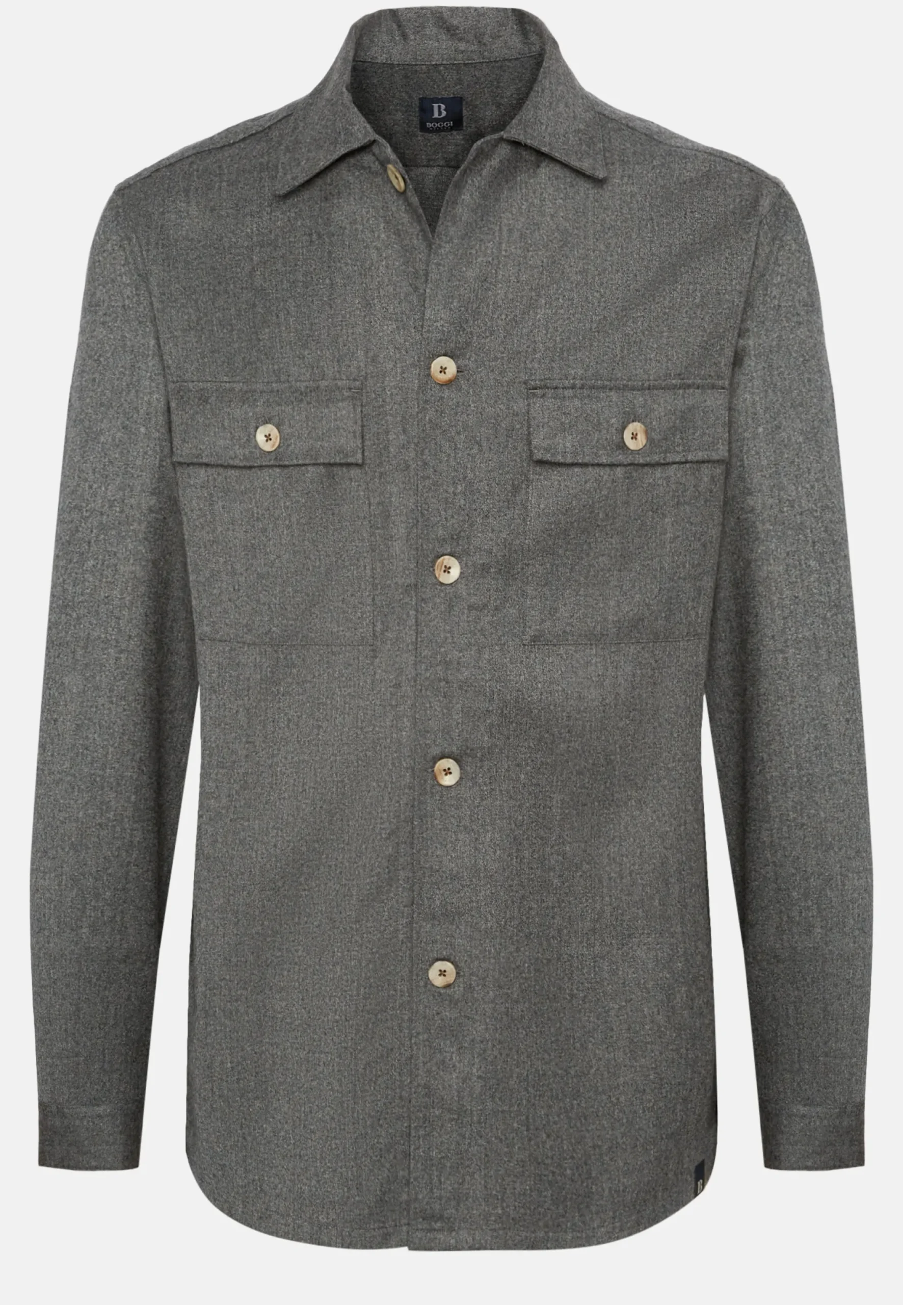Surchemise En Flanelle Grise