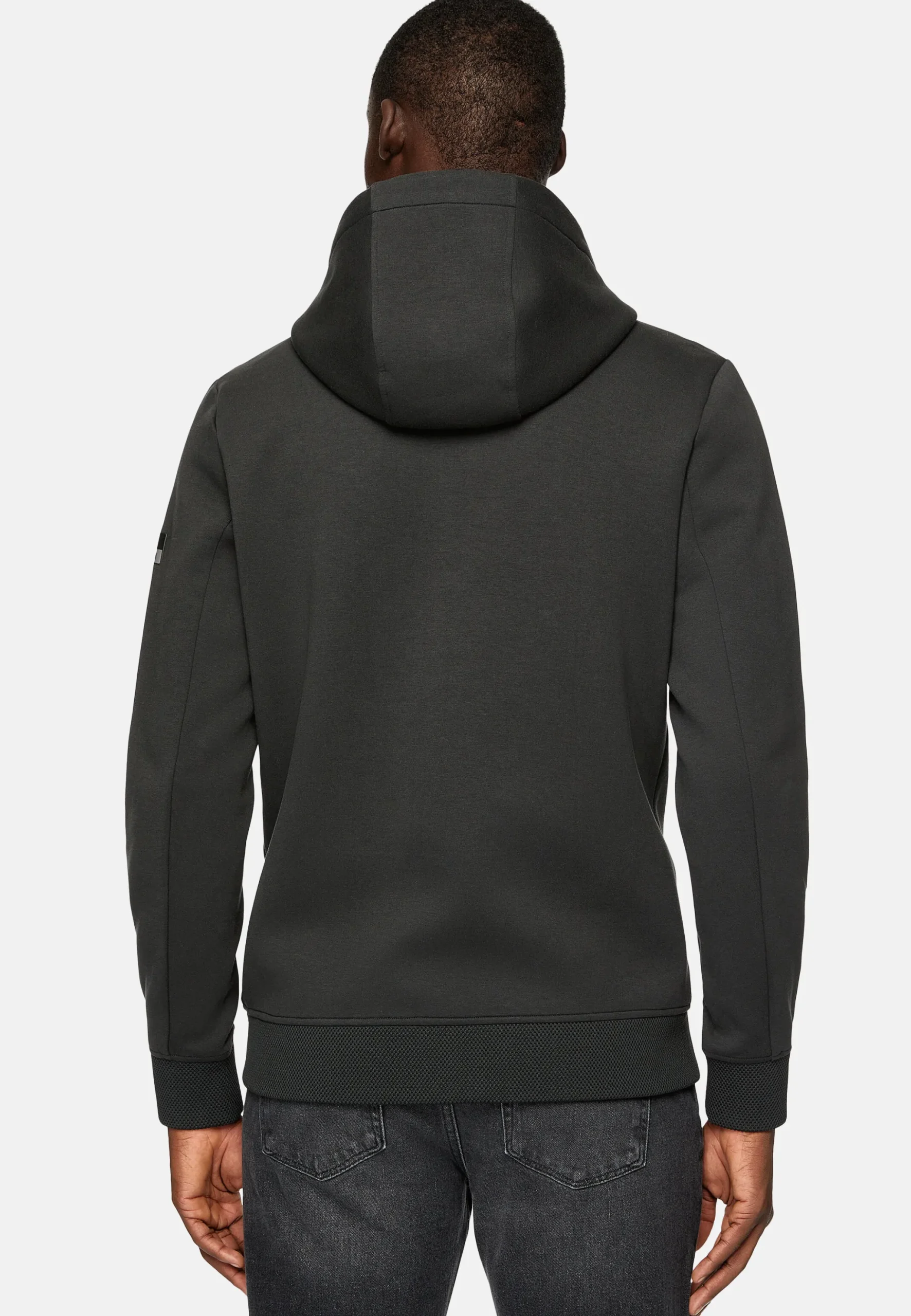 Sweat Full Zip À Double Capuche En Scuba