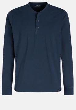 T-shirt Pyjama Manches Longues En Viscose Mélangée